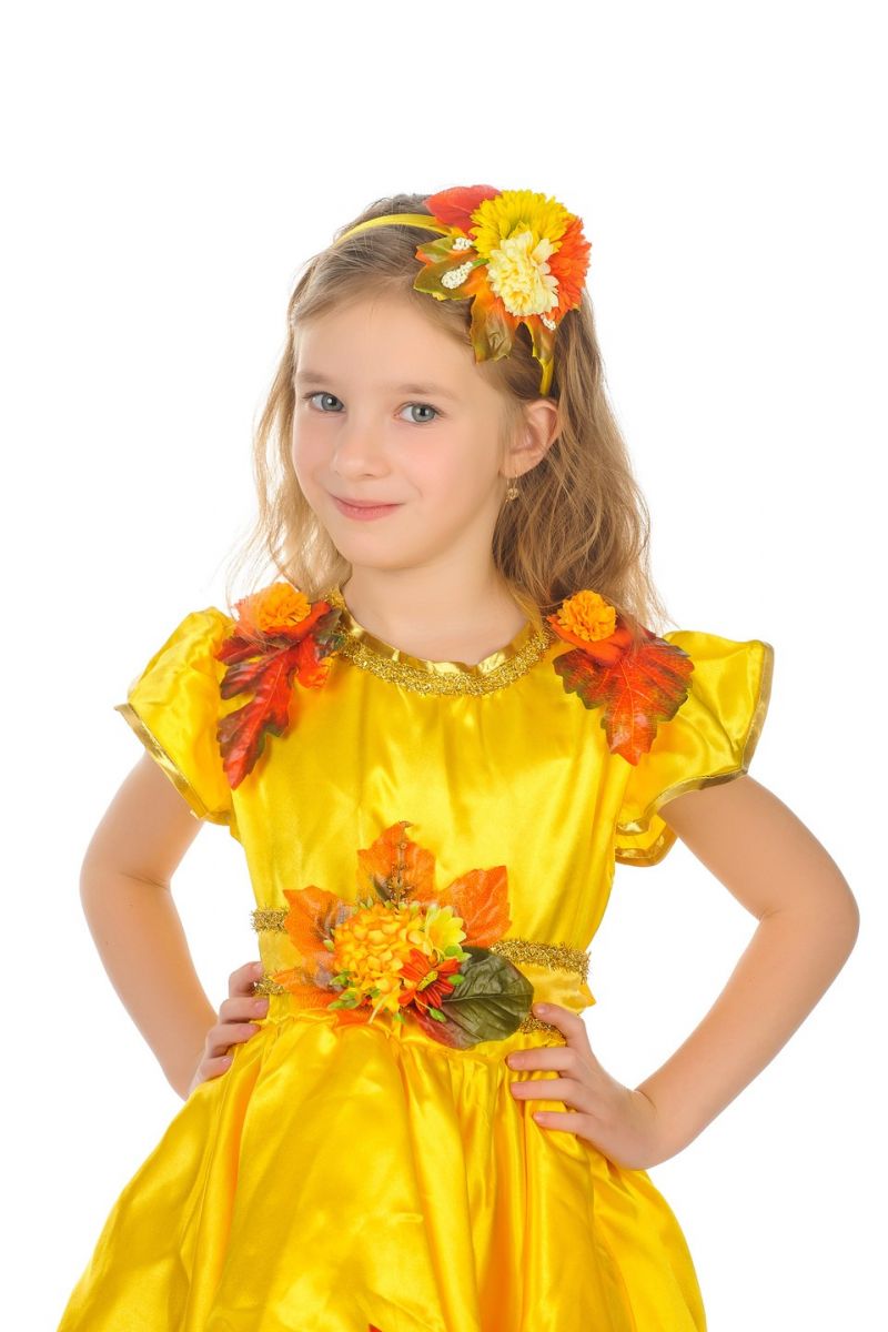 Масочка - «Осіння казка» карнавальний костюм для дівчинки / фото №482