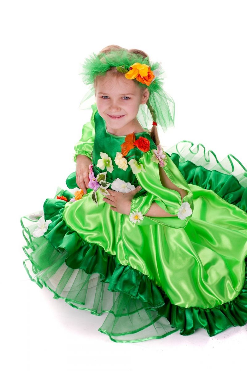 «Весна со шлейфом» карнавальный костюм для девочки