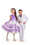 «Весенняя сирень» нарядное платье для девочки - 529