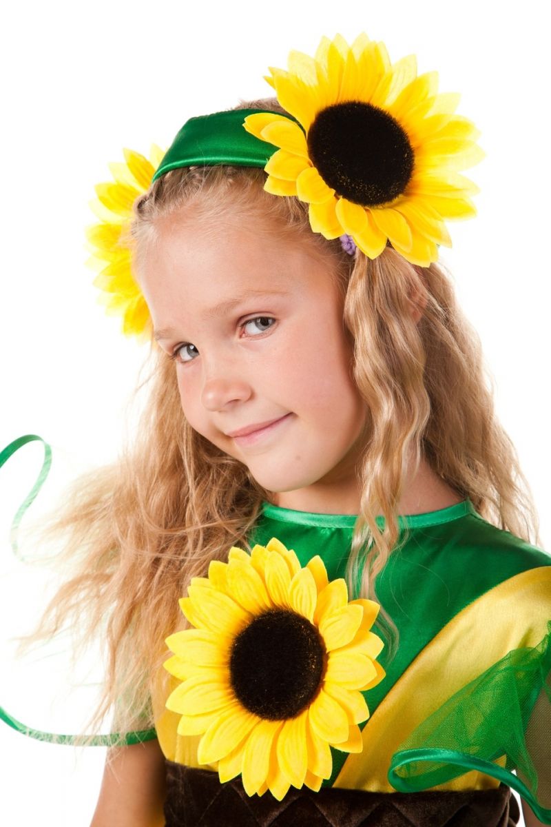 Масочка - «Соняшник» карнавальний костюм для дівчинки / фото №565