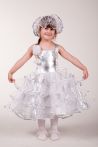 Снежинка «Серебро» карнавальный костюм для девочки - 647