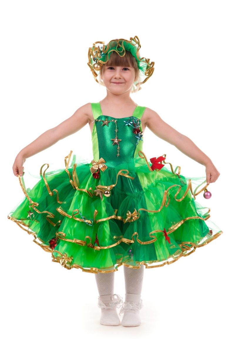Елочка «Золото» карнавальный костюм для девочки