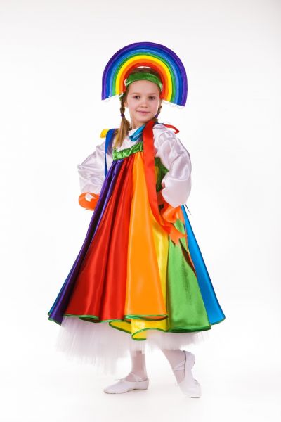 «Веселка» карнавальний костюм для дівчинки