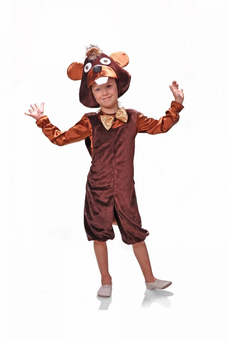 Масочка - «Бобер» карнавальний костюм для хлопчика / фото №859