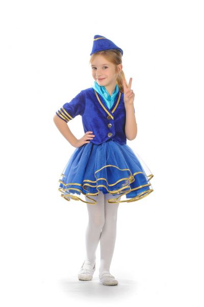 «Стюардесса» карнавальный костюм для девочки