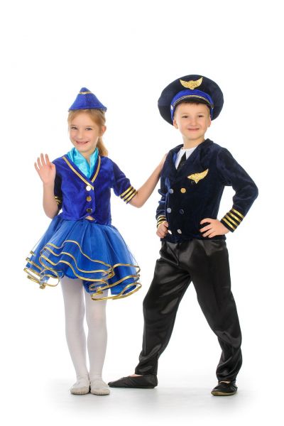 «Стюардеса» карнавальний костюм для дівчинки