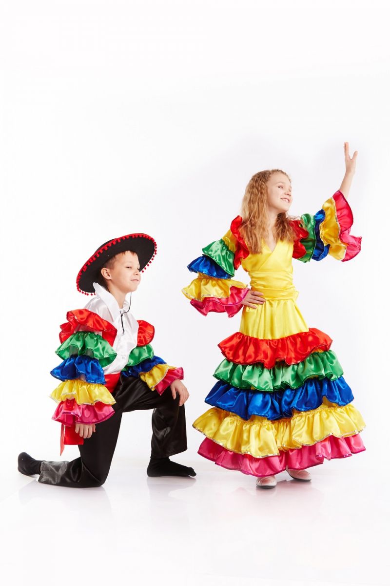 Масочка - Мексиканка Національний костюм для дівчинки / фото №935