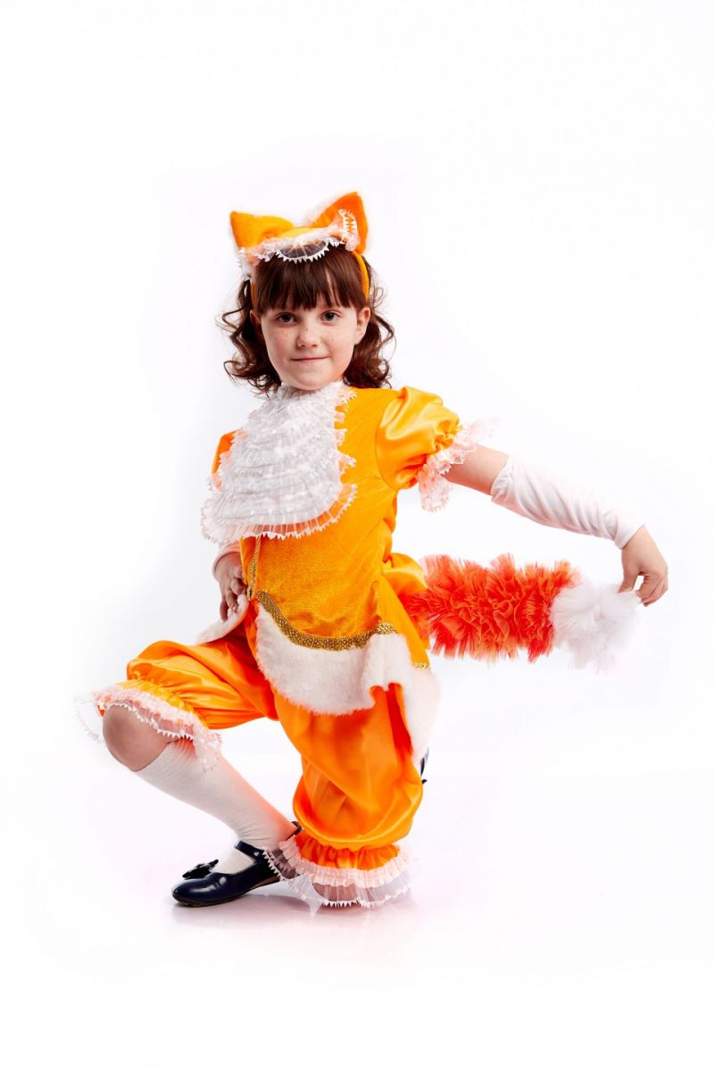 Масочка - «Лиса в штанишках» карнавальный костюм для девочки / фото №943